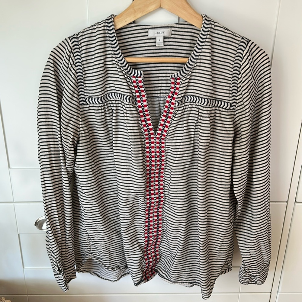 JCREW striped blouse